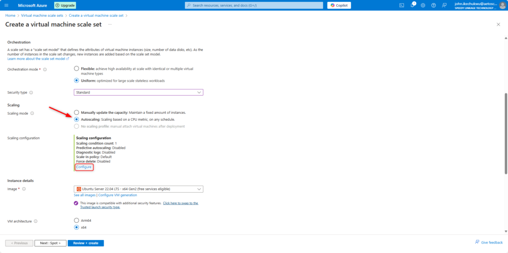 Virtual Machine Scale Set